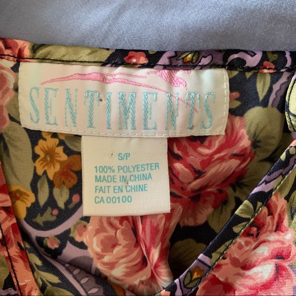Vintage Silky Paisley Slip Dress - Picture 2 of 3